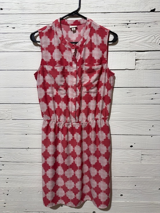 Merona Dresses & Skirts - Merona Red and White Sleeveless Patterned Mini Dress